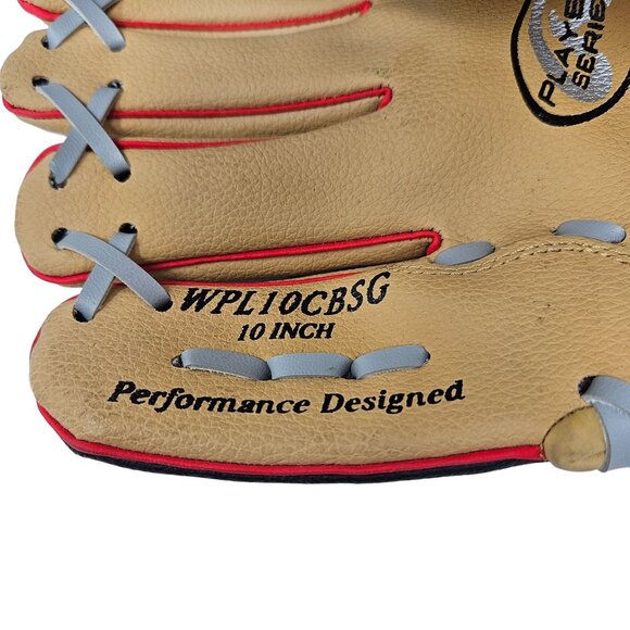 NEW Rawlings 10 Inch Tan Black Lefty Tee Ball Glove Catching Sports WPL10CBSG - Picture 10 of 14